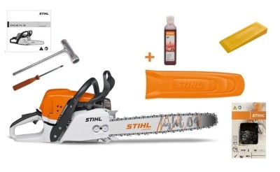 Pilarka STIHL MS 391 moc 3,3 kW / 4,5 KM silnik 2-MIX, pompa olejowa z regulacją wydajności, prowadnica 40cm MS391 KLIN + OLEJ