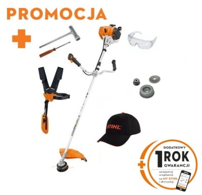 Kosa spalinowa STIHL FS 120 Mocna (1,8 KM) kosa mechaniczna z wielofunkcyjnym uchwytem oburęcznym FS120 