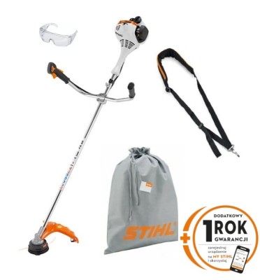 Kosa spalinowa STIHL FS 55 o mocy 1,0 KM i wadze 4,9 kg, z silnikiem 2-MIX  FS55 + worek gratis