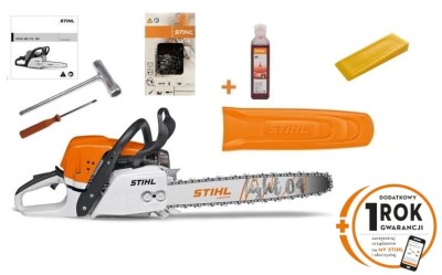 Pilarka STIHL MS 391 moc 3,3 kW / 4,5 KM silnik 2-MIX, pompa olejowa z regulacją wydajności, prowadnica 40cm MS391 KLIN + OLEJ