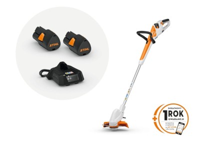 Stihl FSA 30, Podkaszarka akumulatorowa, zestaw z akumulatorem 2 x AS 2 i ładowarką AL 1 