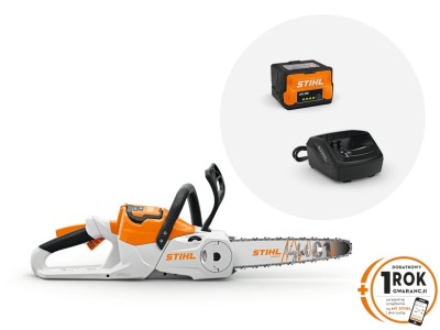 Pilarka akumulatorowa STIHL MSA 60 C-B | zestaw z 1 x AK 20 i AL 101: ergonomiczna praca bez ochronników słuchu